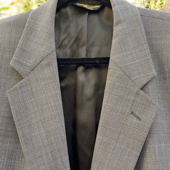 NW Brooks Brothers Brooksease Plaid Jacket Sz 44L